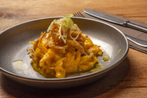 Broken eggs portion