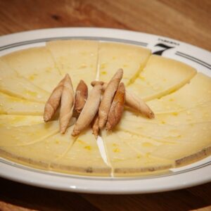 Manchego cheese portion