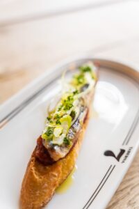 Smoked Sardine Toast portion